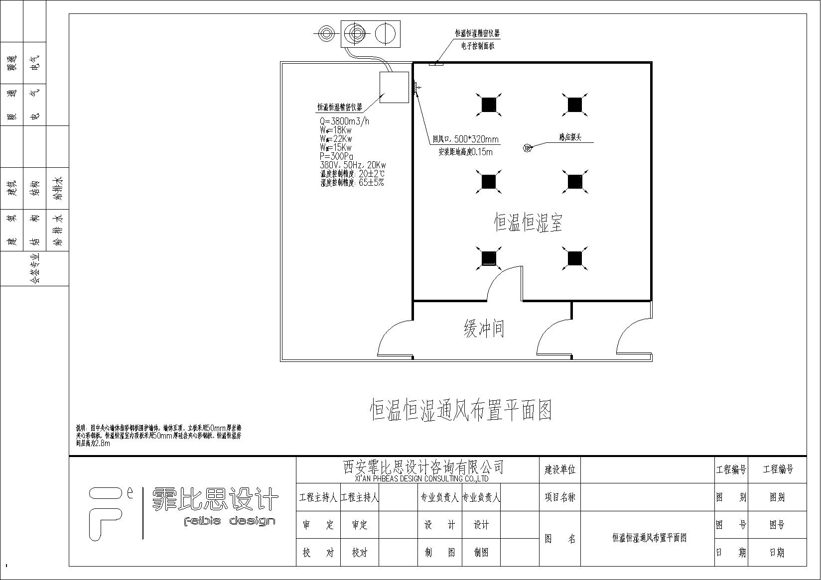 西安某检测有限公司恒温恒湿实验室建设